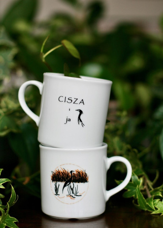 Kubek CZAPLA W ZACHODZĄCYM SŁOŃCU 250 ml OUTLET