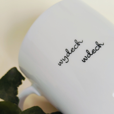 Kubek PTASZEK PODRÓŻNICZEK z napisem 380 ml