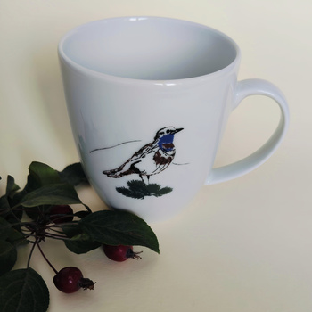 Kubek PTASZEK PODRÓŻNICZEK z napisem 380 ml