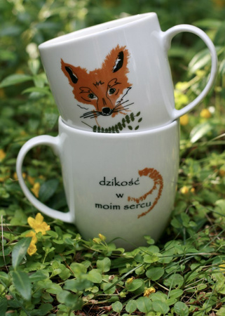 Kubek LISEK PYSZCZEK z napisem 380 ml