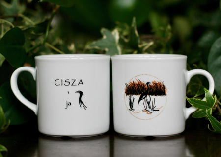 Kubek CZAPLA W ZACHODZĄCYM SŁOŃCU 250 ml OUTLET