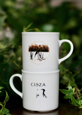 Kubek CZAPLA W ZACHODZĄCYM SŁOŃCU 250 ml OUTLET