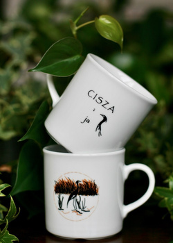 Kubek CZAPLA W ZACHODZĄCYM SŁOŃCU 250 ml OUTLET