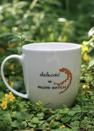 Kubek LISEK PYSZCZEK z napisem 380 ml