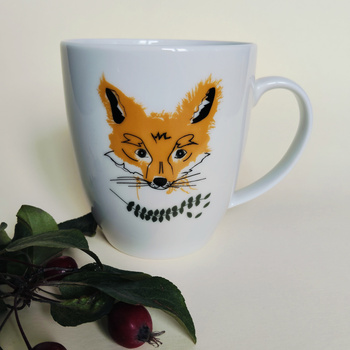 Kubek LISEK PYSZCZEK z napisem 380 ml